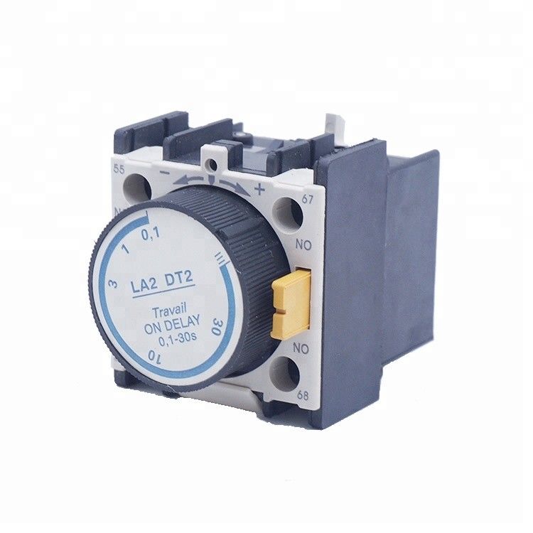 0.1-30S Travail On Delay Block Electrical Ac Contactor Auxiliary Contacts