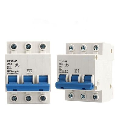 disjuntor Mini Circuit Breaker Mcb da proteção da sobrecarga de 3Phase DZ47-63 C16